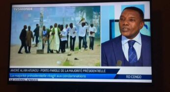 RDC : André Alain Atundu au JT Afrique‏ sur TV5 Monde, entre contradictions et légèreté déconcertante