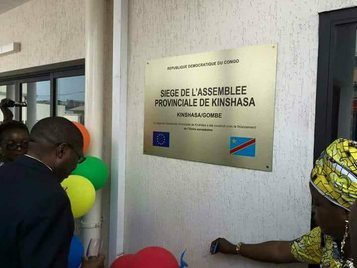 KINSHASA : Lorsque le Siège de l’Assemblée Provinciale se fait «sponsorisé» par l’Union Européenne