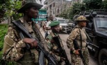 Des combattants du M23, à Goma (RDC), le 1ᵉʳ mars 2025. JOSPIN MWISHA / AFP