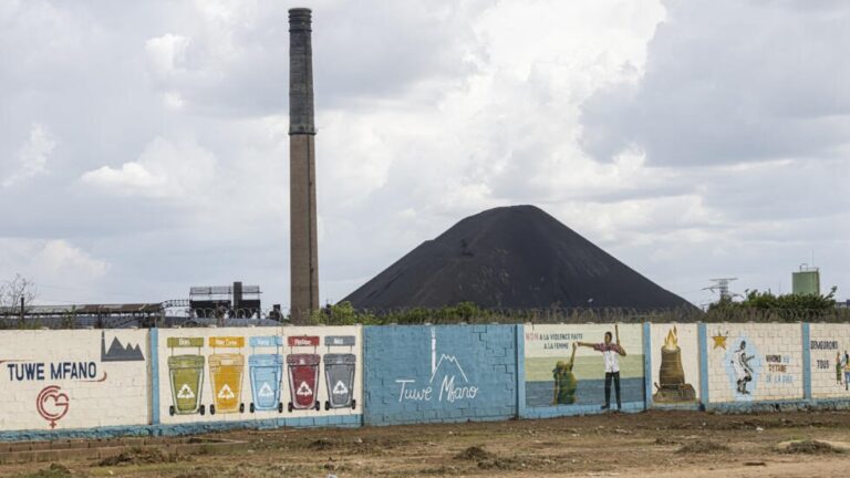 Vue générale du complexe minier de la Gécamines à Lubumbashi, le 19 décembre 2023. AFP - PATRICK MEINHARDT